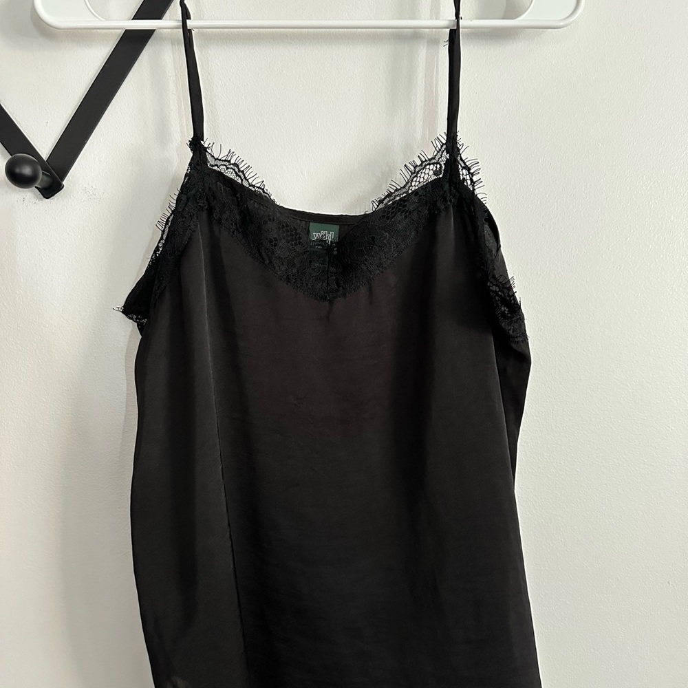 Wild Fable Black Lace Cami Top